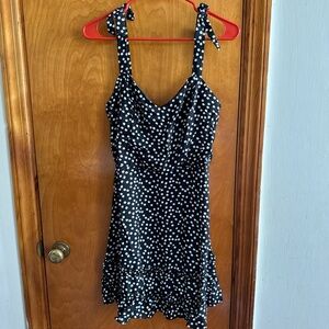 Polka Dot Black Dress